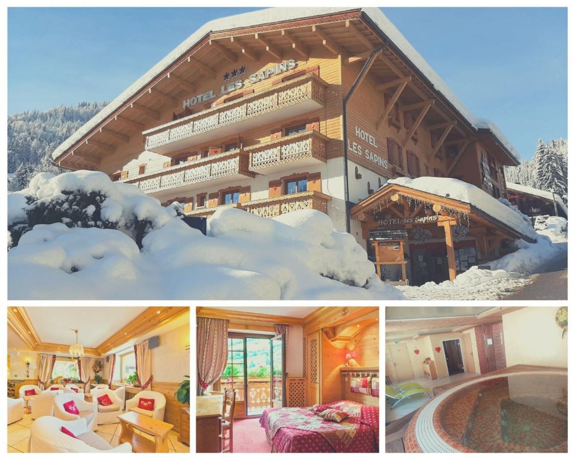 Hotel Les Sapins La Clusaz Bagian luar foto